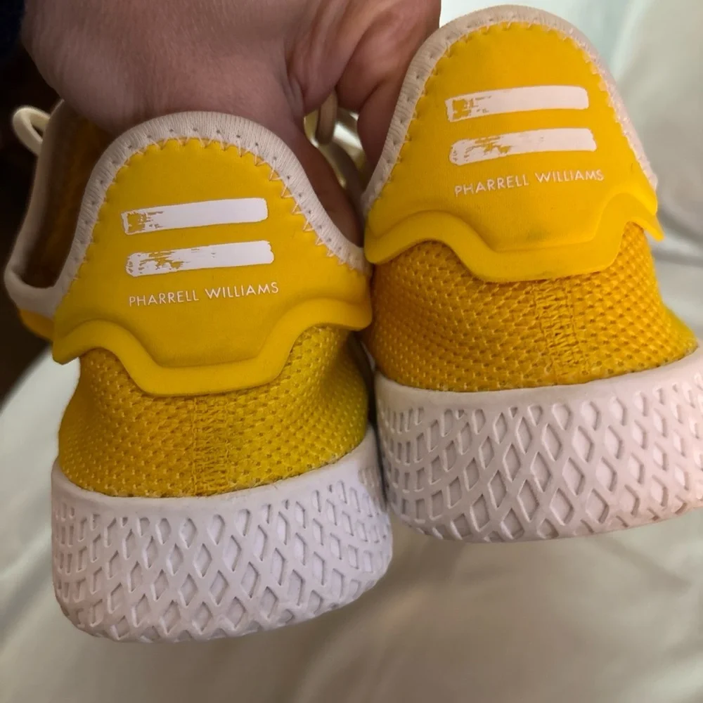 Adidas Pharrell Williams Hu Holi Tennis Yellow Mens Sz 6.5 Womens 8 UK 6 Unisex